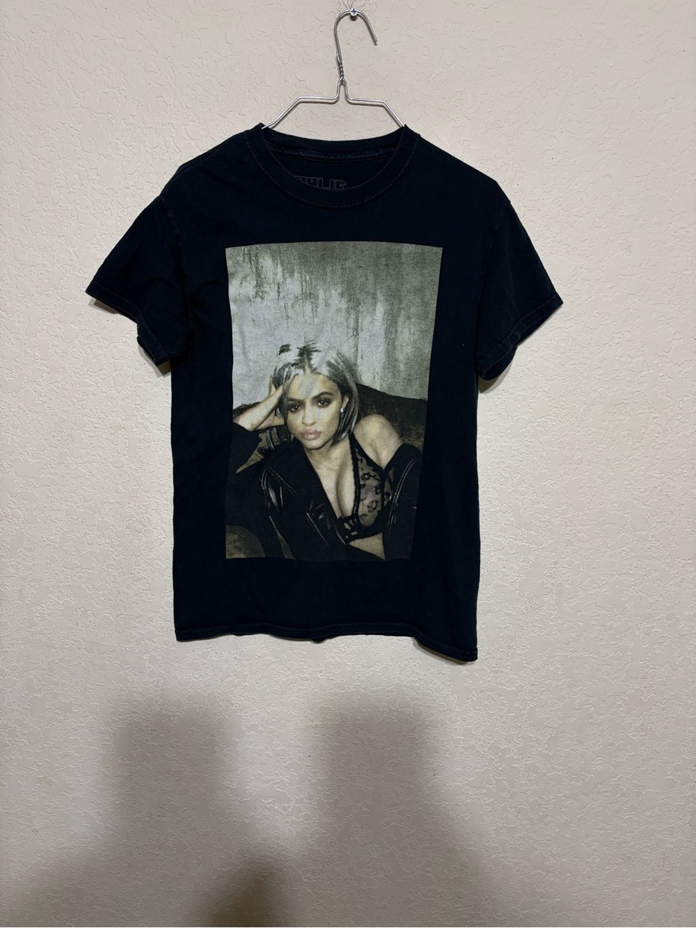 Kylie Jenner Black Graphic Short Sleeve Women's Tee